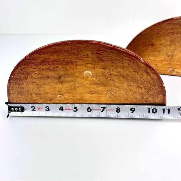 PAIR OF GILT WOOD WALL SHELVES BRACKETS ITALIAN FLORENTINE ROCOCO GOLD GILT - Picture 16 of 16